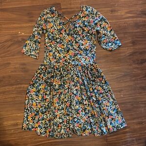 Dot Dot Smile Red and Orange Casual Dress for Everyday Style